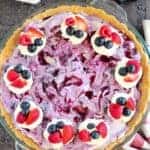 Berry ice cream pie.