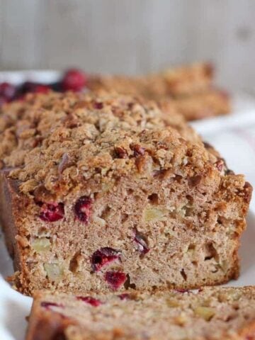 Loaf of cranberry bread
