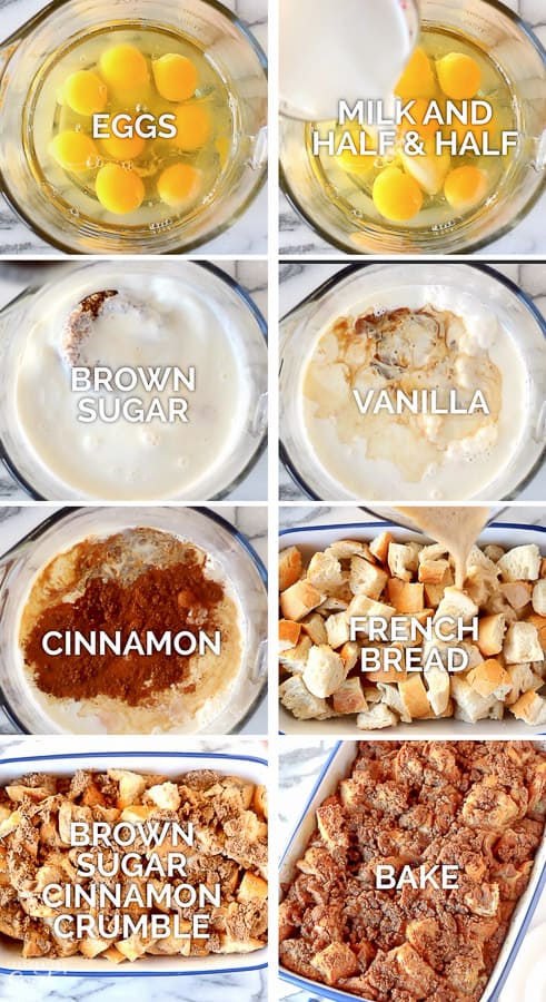 Step by step to make Baked French Toast