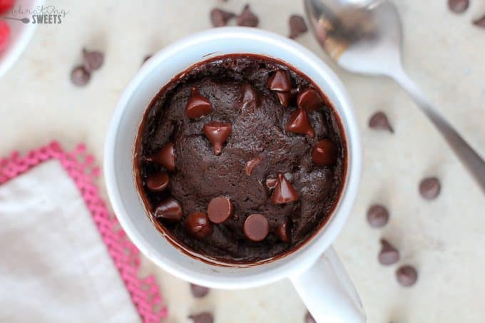 Brownie in a mug.
